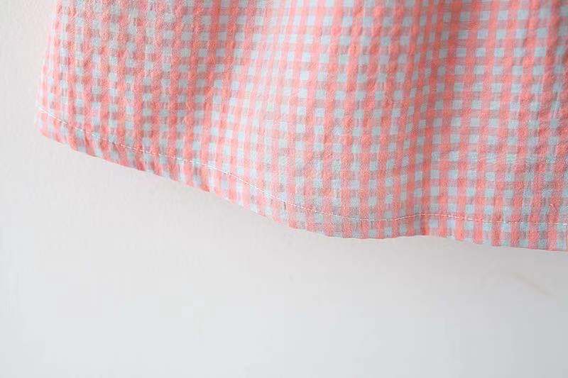 Sweetheart Gingham Dress with Bow Purse
