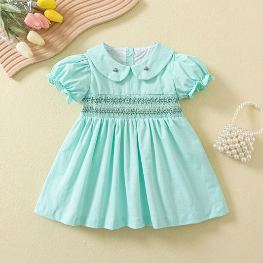 Minty Rosebud Dress