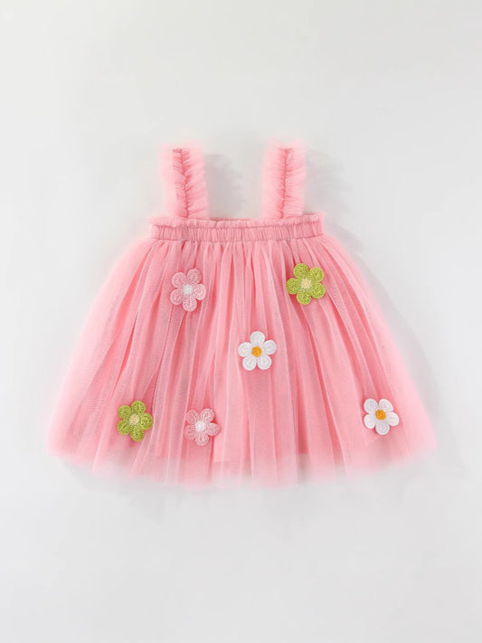 Floral Embellished Tulle Sundress