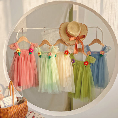 Floral Charm Baby Girl Tulle Dress
