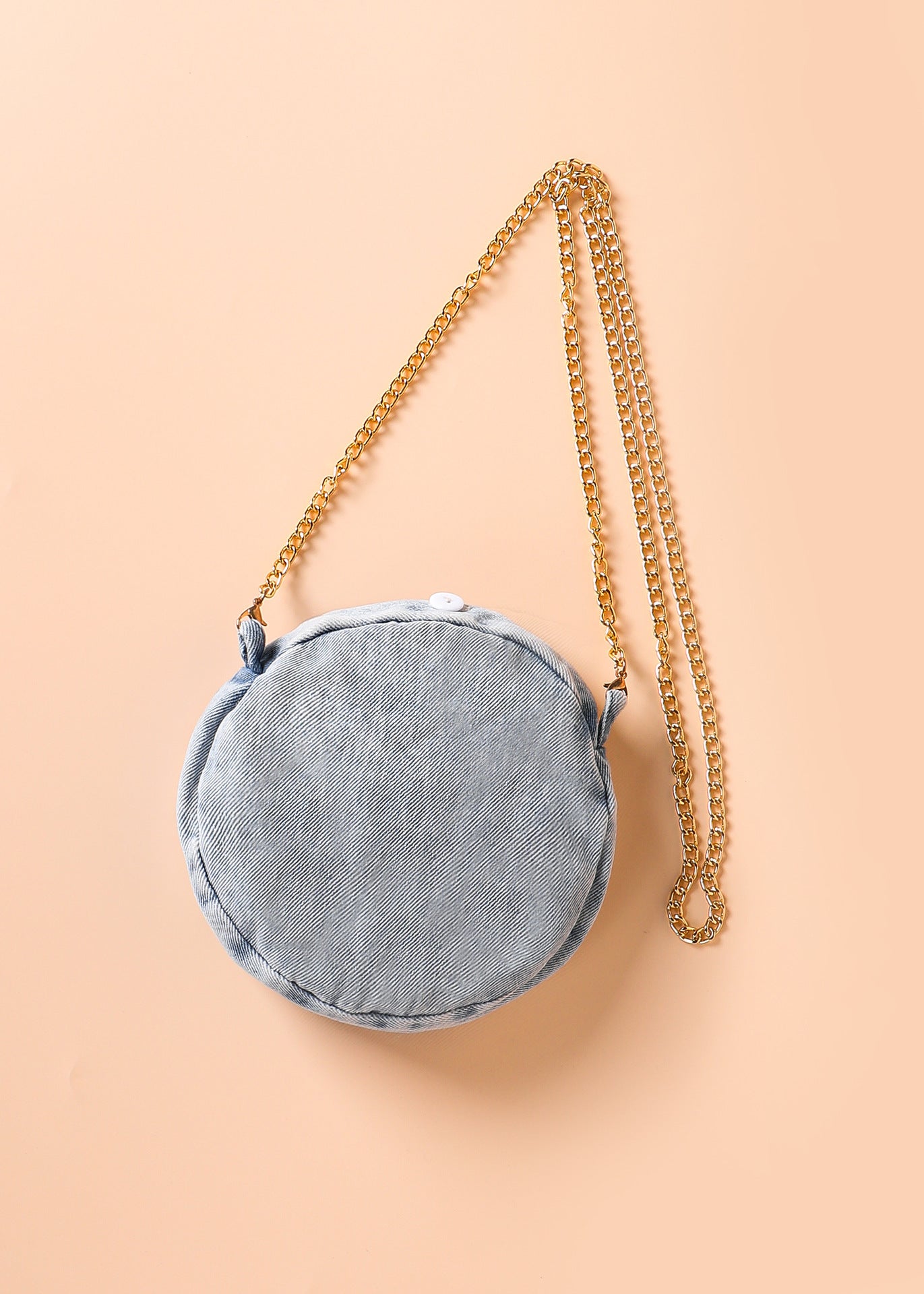 Denim Bloom Dress with Matching Purse