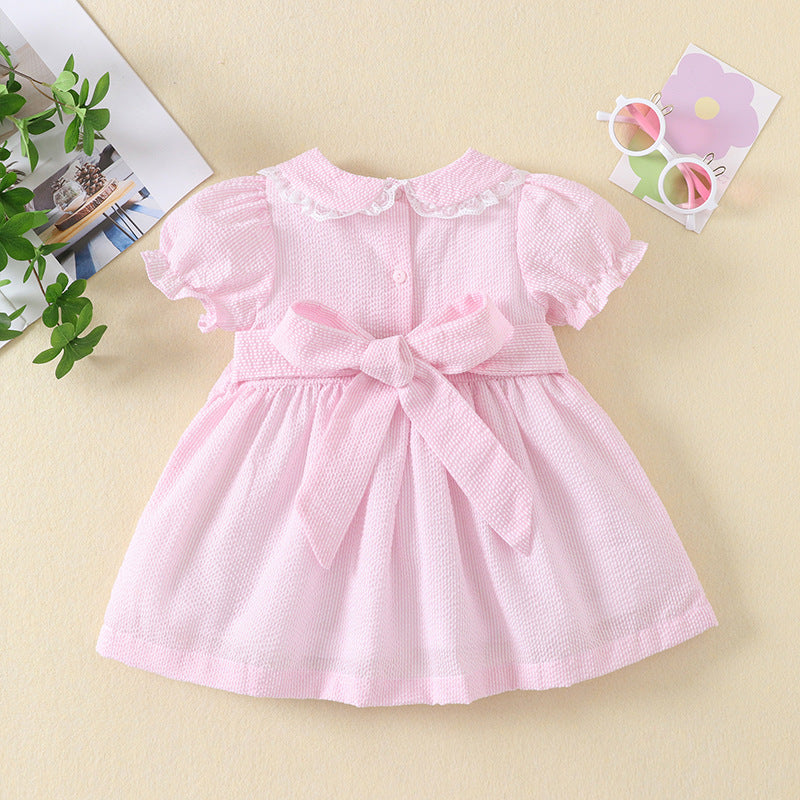 Sugar Pink Lace Collar Dress