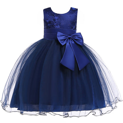 Graceful Tulle Bowknot Party Dress