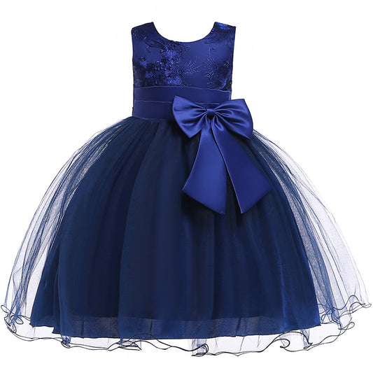 Graceful Tulle Bowknot Party Dress