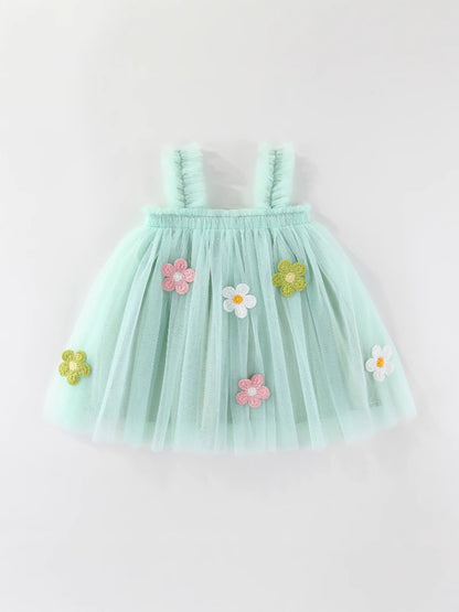 Floral Embellished Tulle Sundress