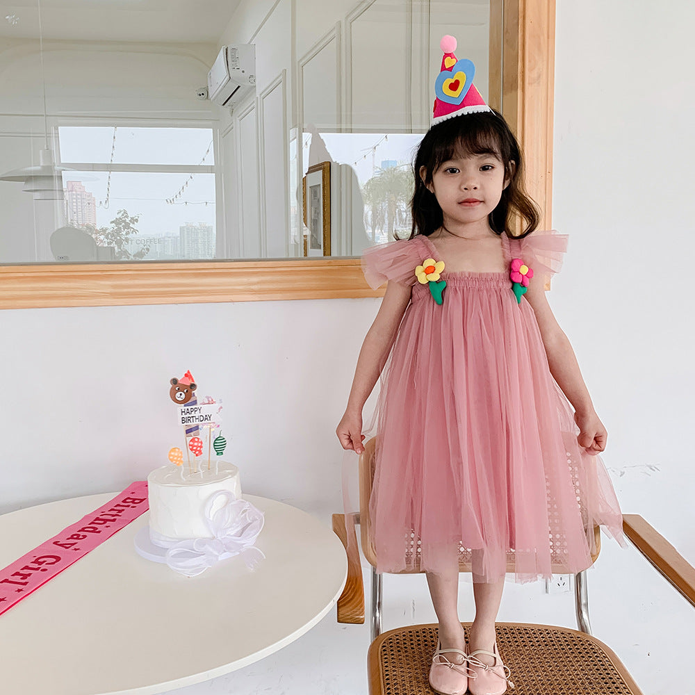 Floral Charm Baby Girl Tulle Dress