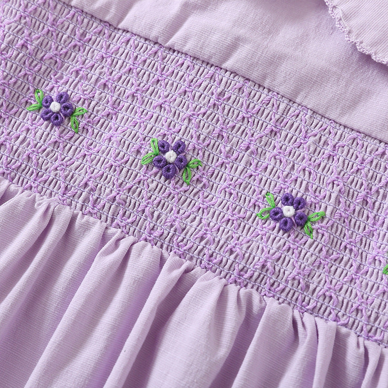 Lavender Bloom Smocked Dress