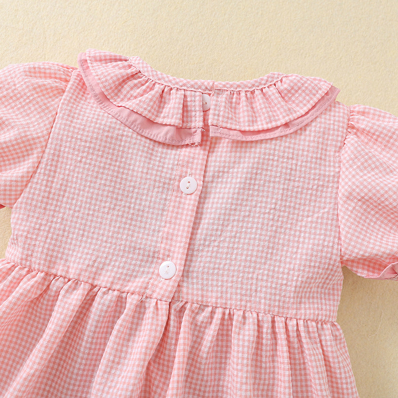 Strawberry Picnic Smocked Dress
