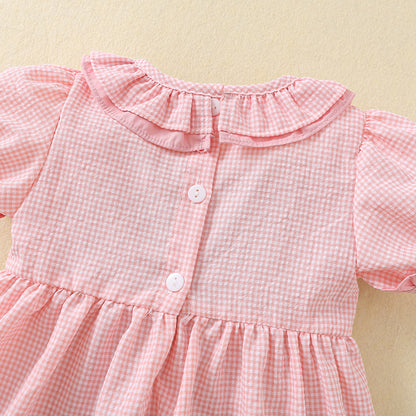 Strawberry Picnic Smocked Dress