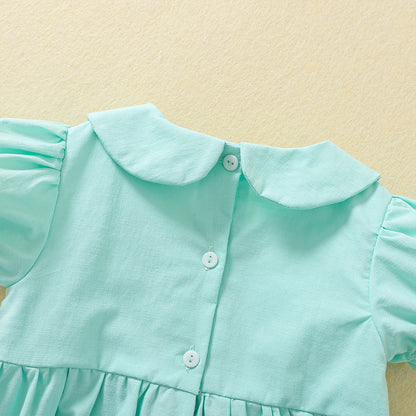 Minty Rosebud Dress