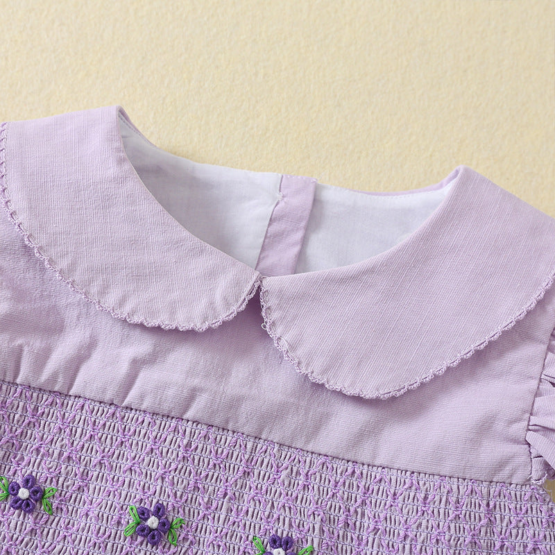 Lavender Bloom Smocked Dress