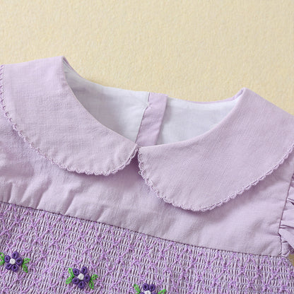 Lavender Bloom Smocked Dress