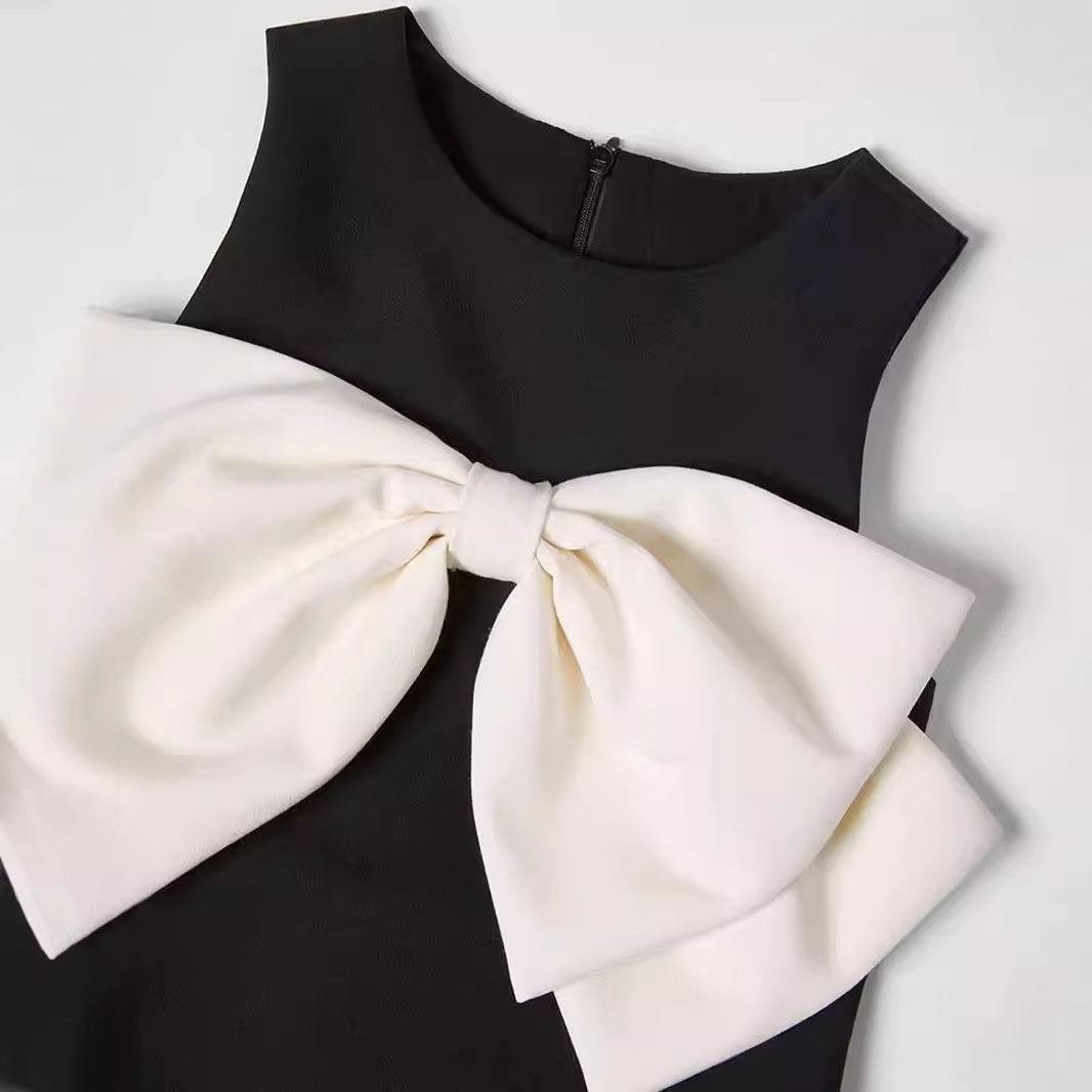 Midnight Bow Tulle Dress