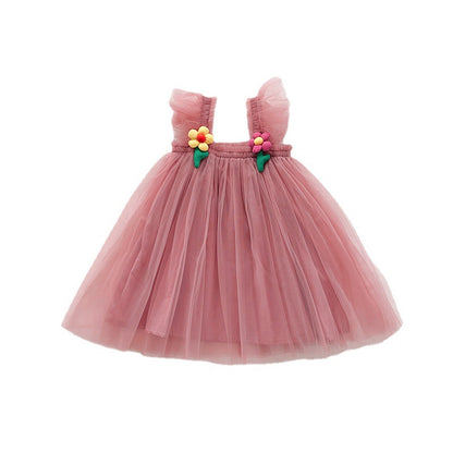 Floral Charm Baby Girl Tulle Dress