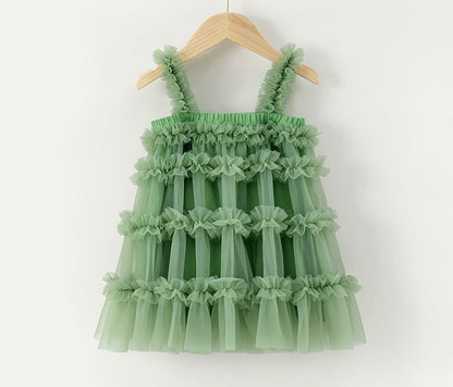 Layered Ruffle Tulle Sundress