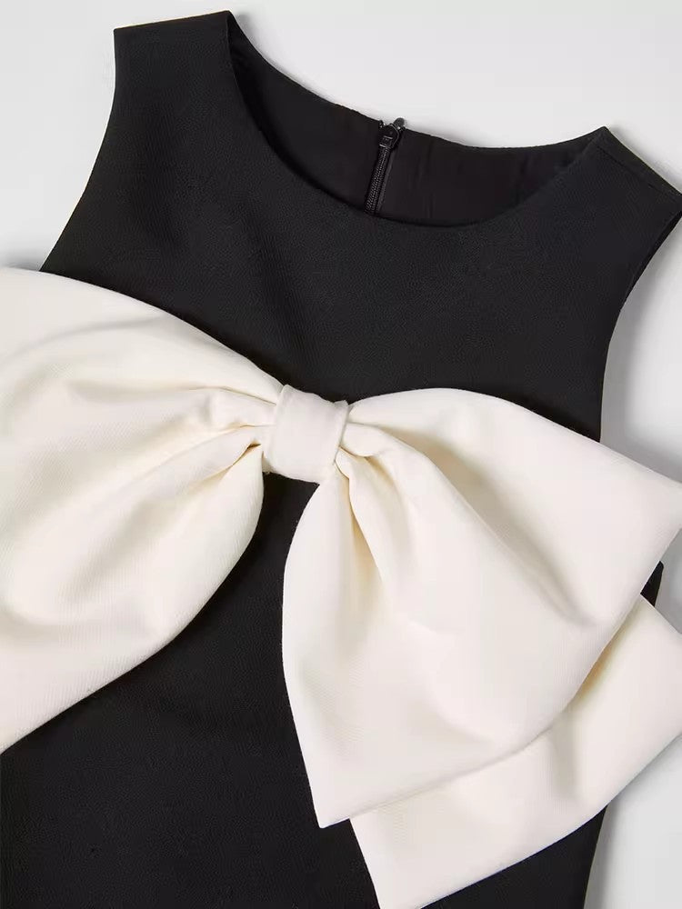 Midnight Bow Tulle Dress