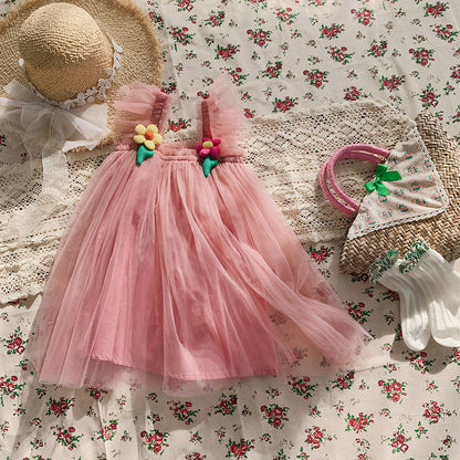 Floral Charm Baby Girl Tulle Dress
