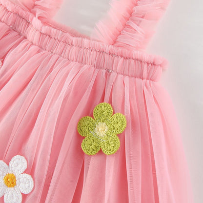 Floral Embellished Tulle Sundress