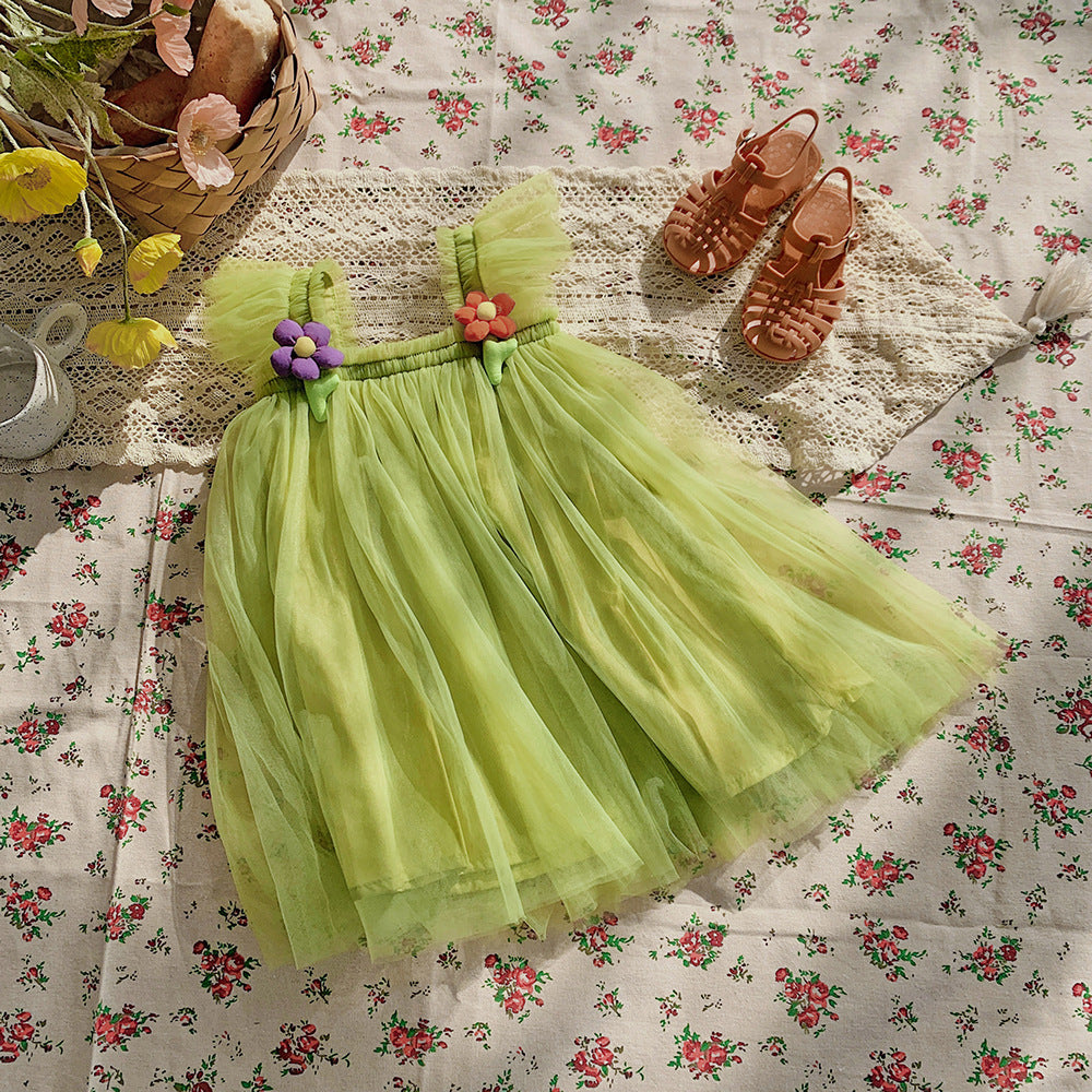 Floral Charm Baby Girl Tulle Dress