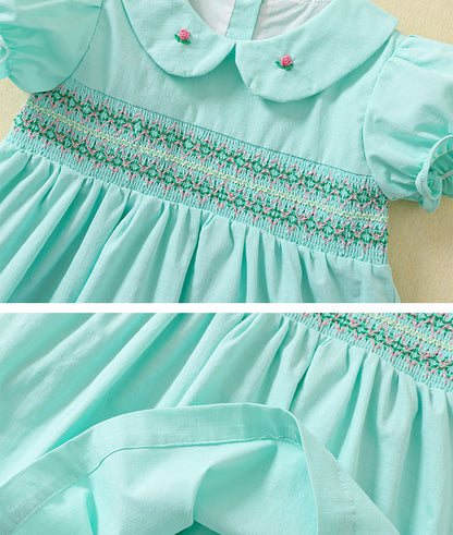Minty Rosebud Dress
