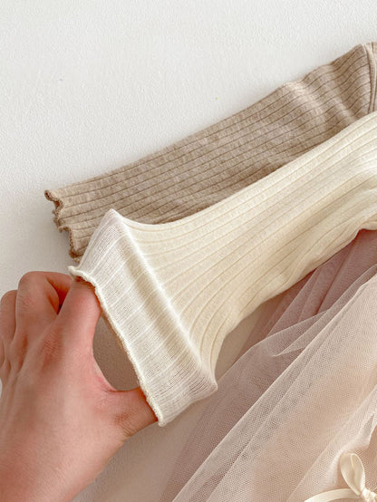 Bow Tulle Knit Dress