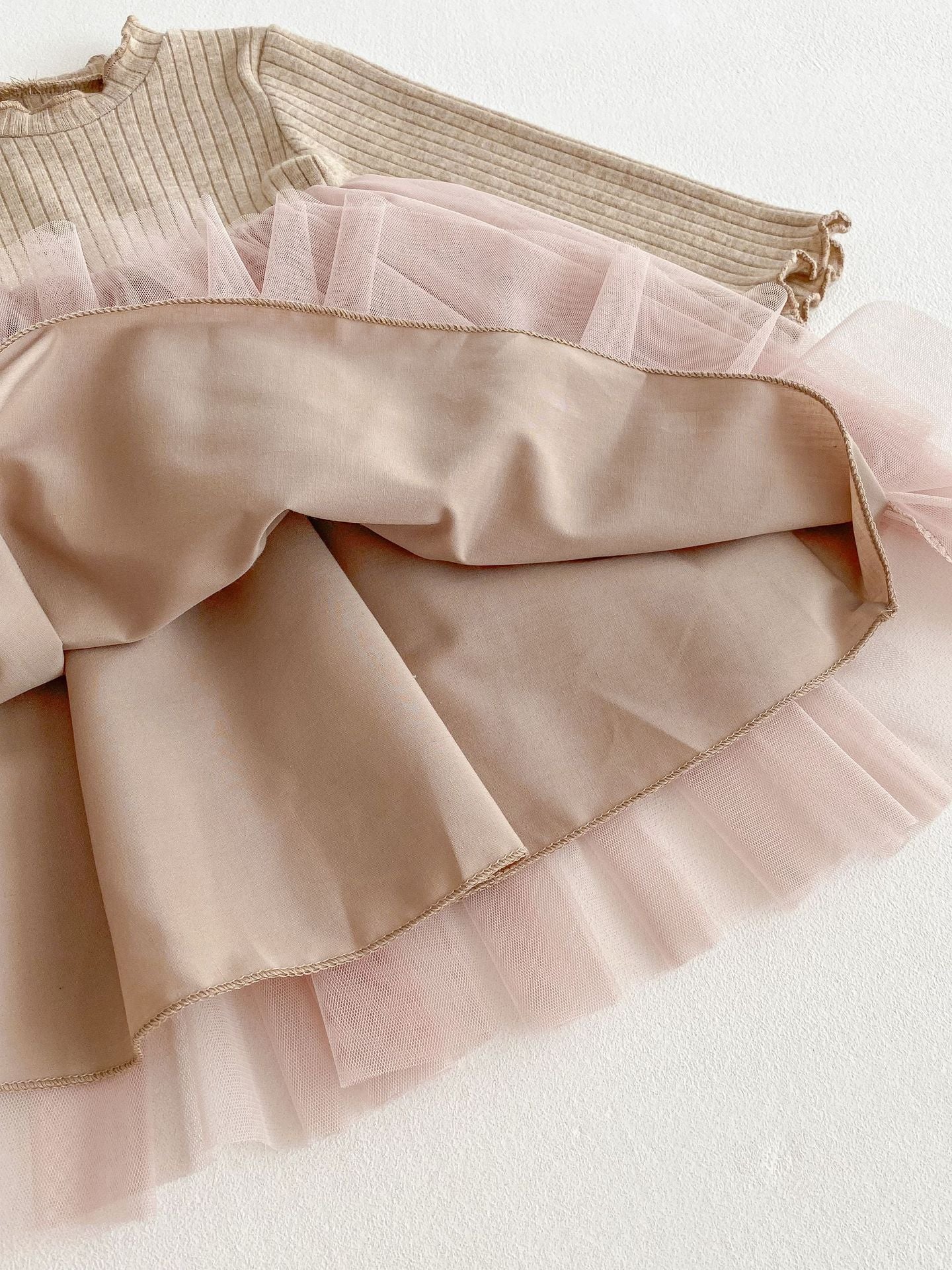 Bow Tulle Knit Dress