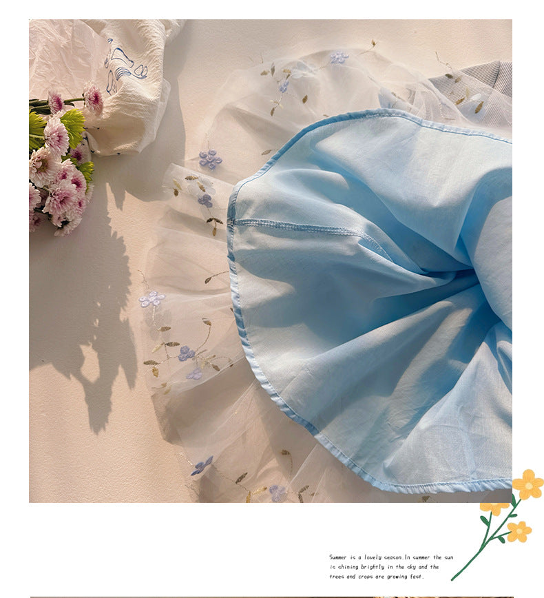 Floral Embellished Tulle Dress