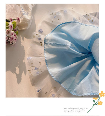 Floral Embellished Tulle Dress