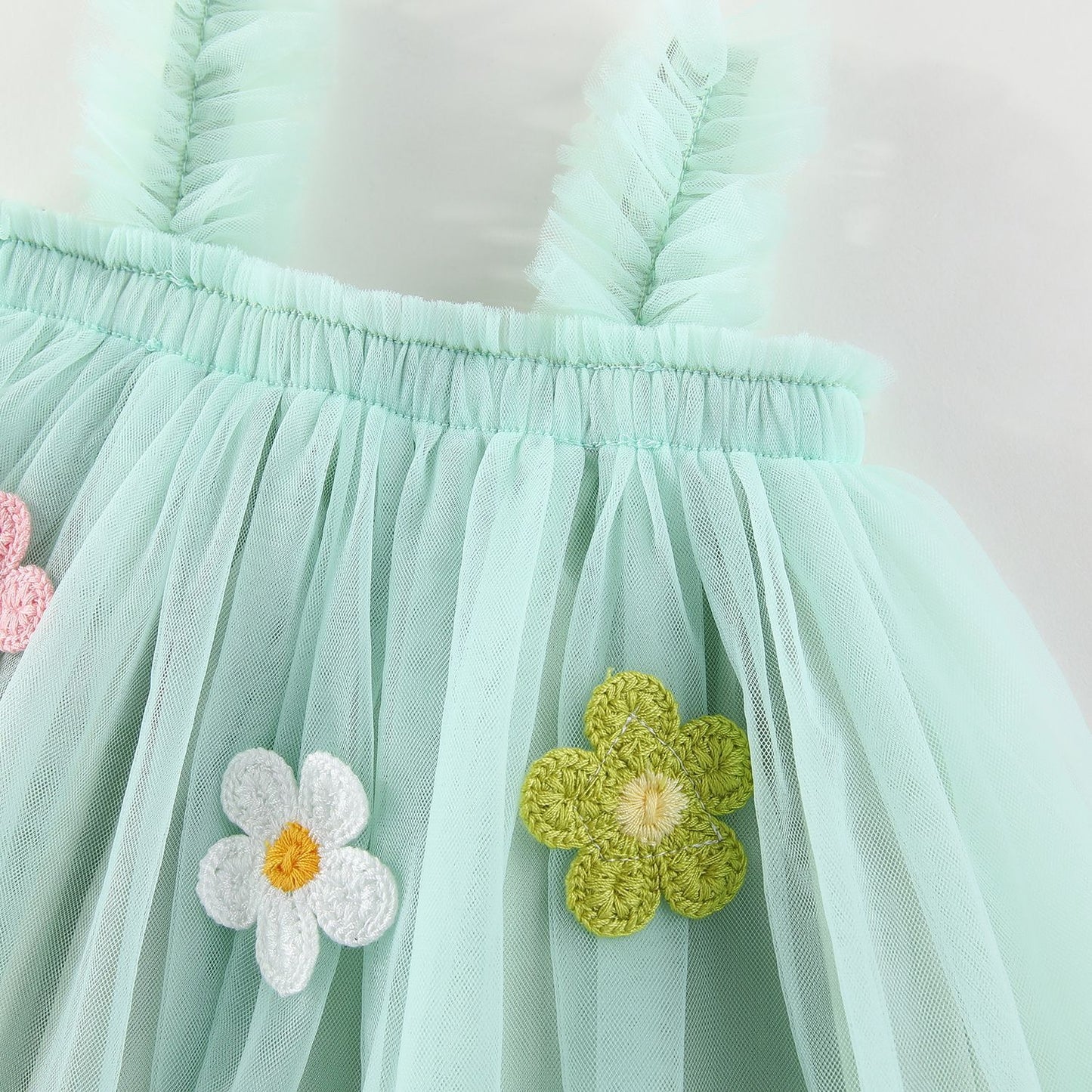 Floral Embellished Tulle Sundress