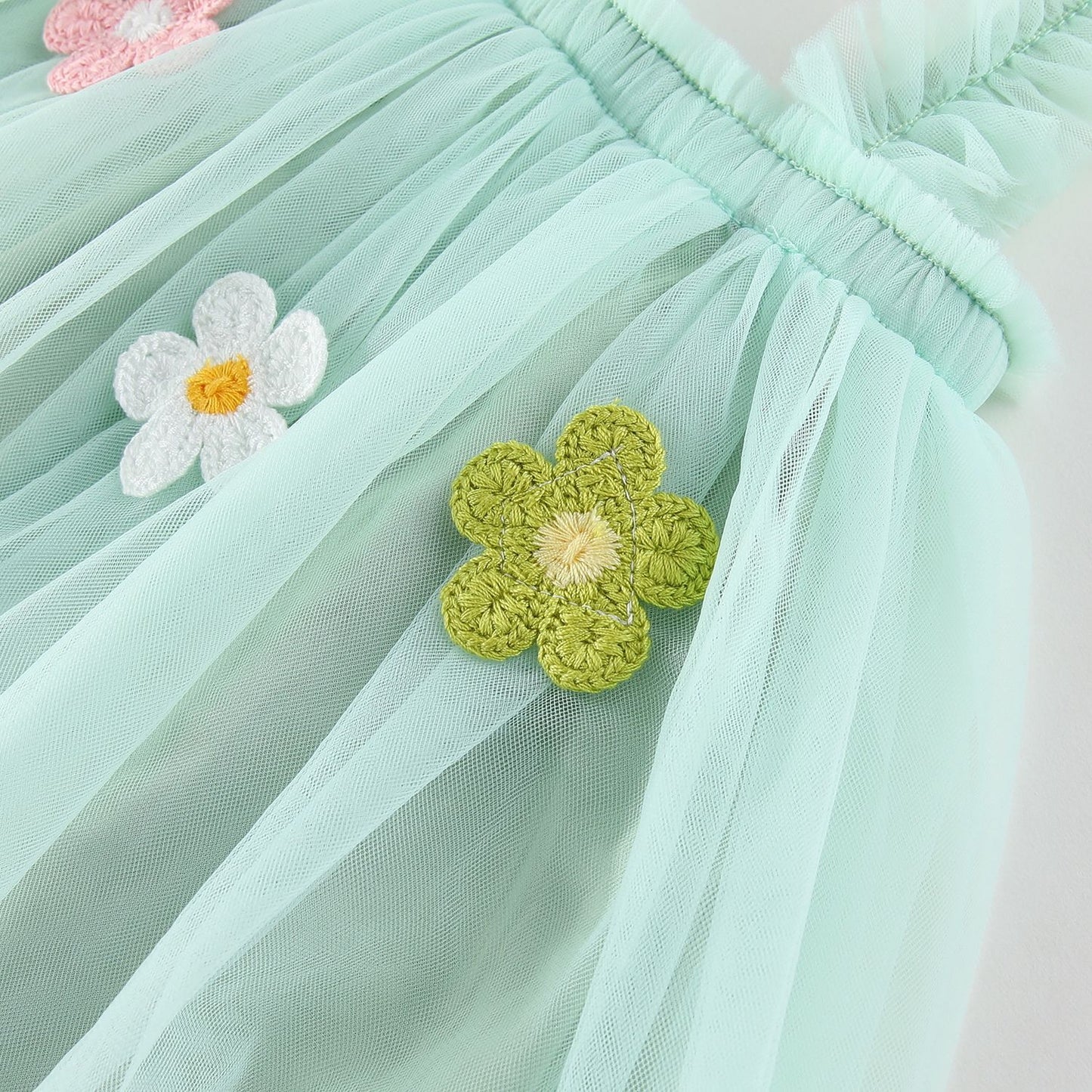 Floral Embellished Tulle Sundress