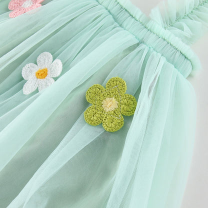 Floral Embellished Tulle Sundress