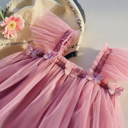 Whimsical Butterfly Tulle Dress