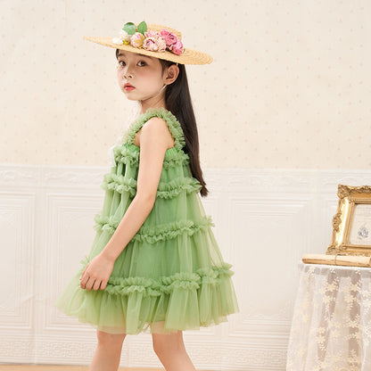 Layered Ruffle Tulle Sundress