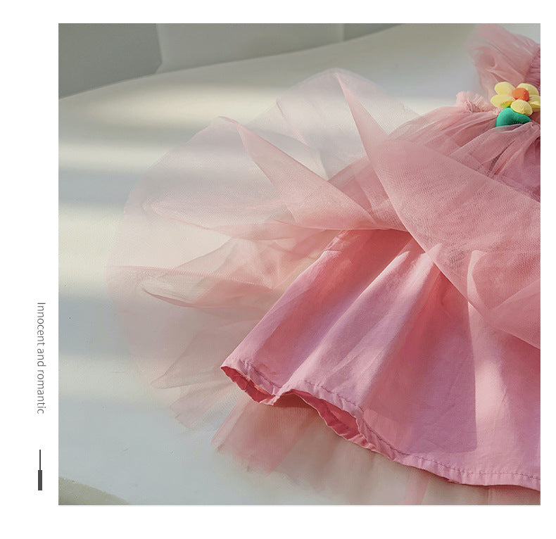 Floral Charm Baby Girl Tulle Dress