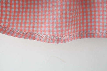 Sweetheart Gingham Dress with Bow Purse