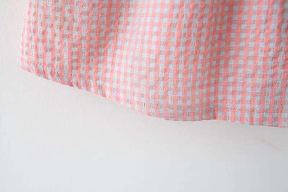 Sweetheart Gingham Dress with Bow Purse