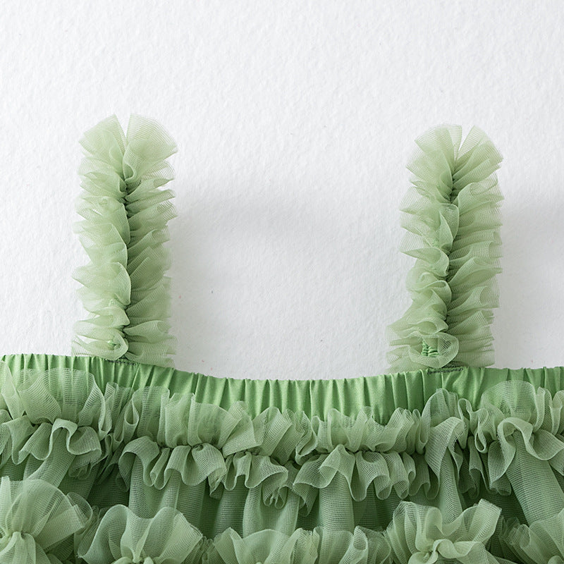 Layered Ruffle Tulle Sundress