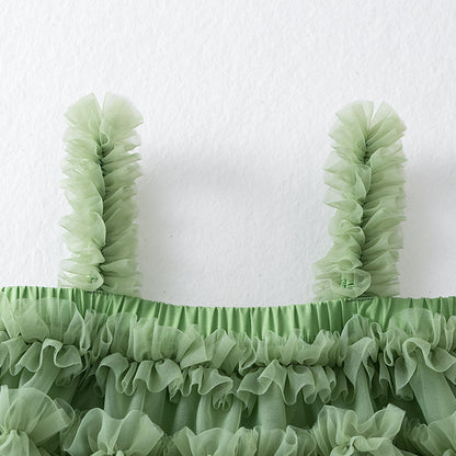 Layered Ruffle Tulle Sundress