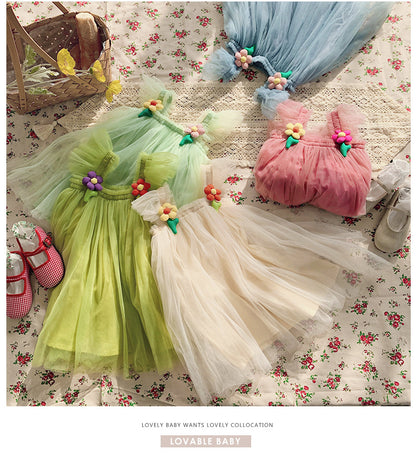 Floral Charm Baby Girl Tulle Dress