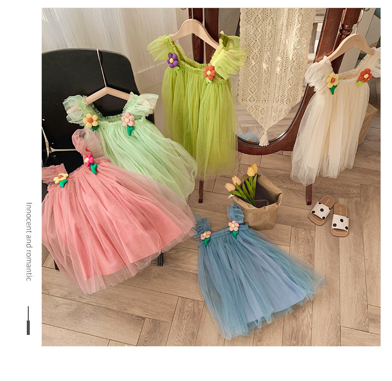Floral Charm Baby Girl Tulle Dress