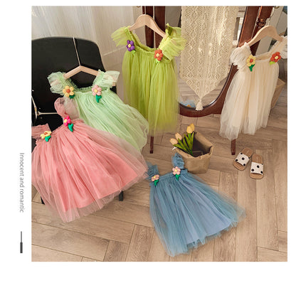 Floral Charm Baby Girl Tulle Dress