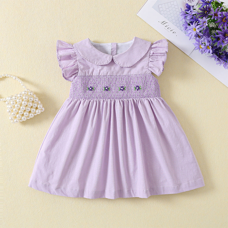 Lavender Bloom Smocked Dress