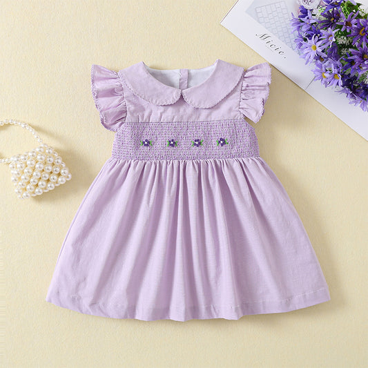 Lavender Bloom Smocked Dress